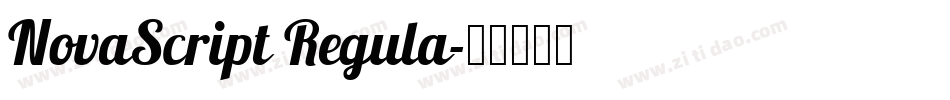 NovaScript Regula字体转换